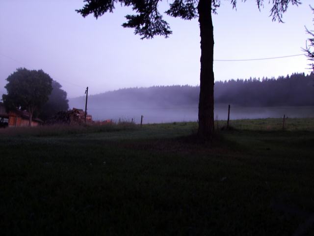 Der Nebel kroch jedoch die Berge hoch ...