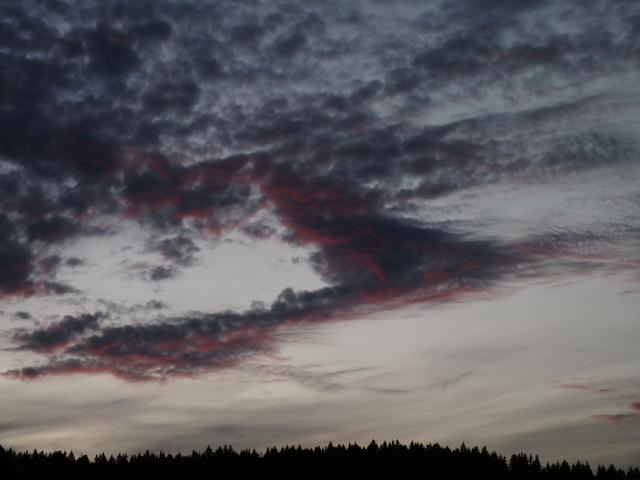 Der Himmel war beeindruckend ...