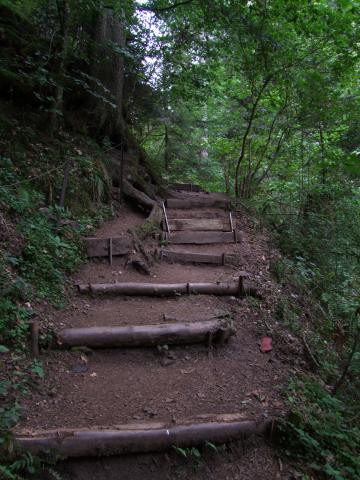 Es ging weiter hinauf.