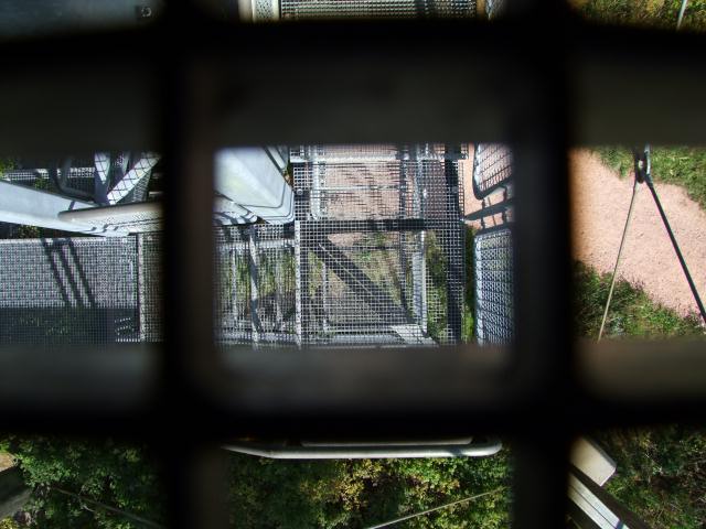 ... aber wenn man auch noch von oben nach unten durchsehen kann, schaudert's mich doch ein wenig.