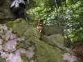 Da habe ich mich lieber auf den Felsen herumgetrieben.